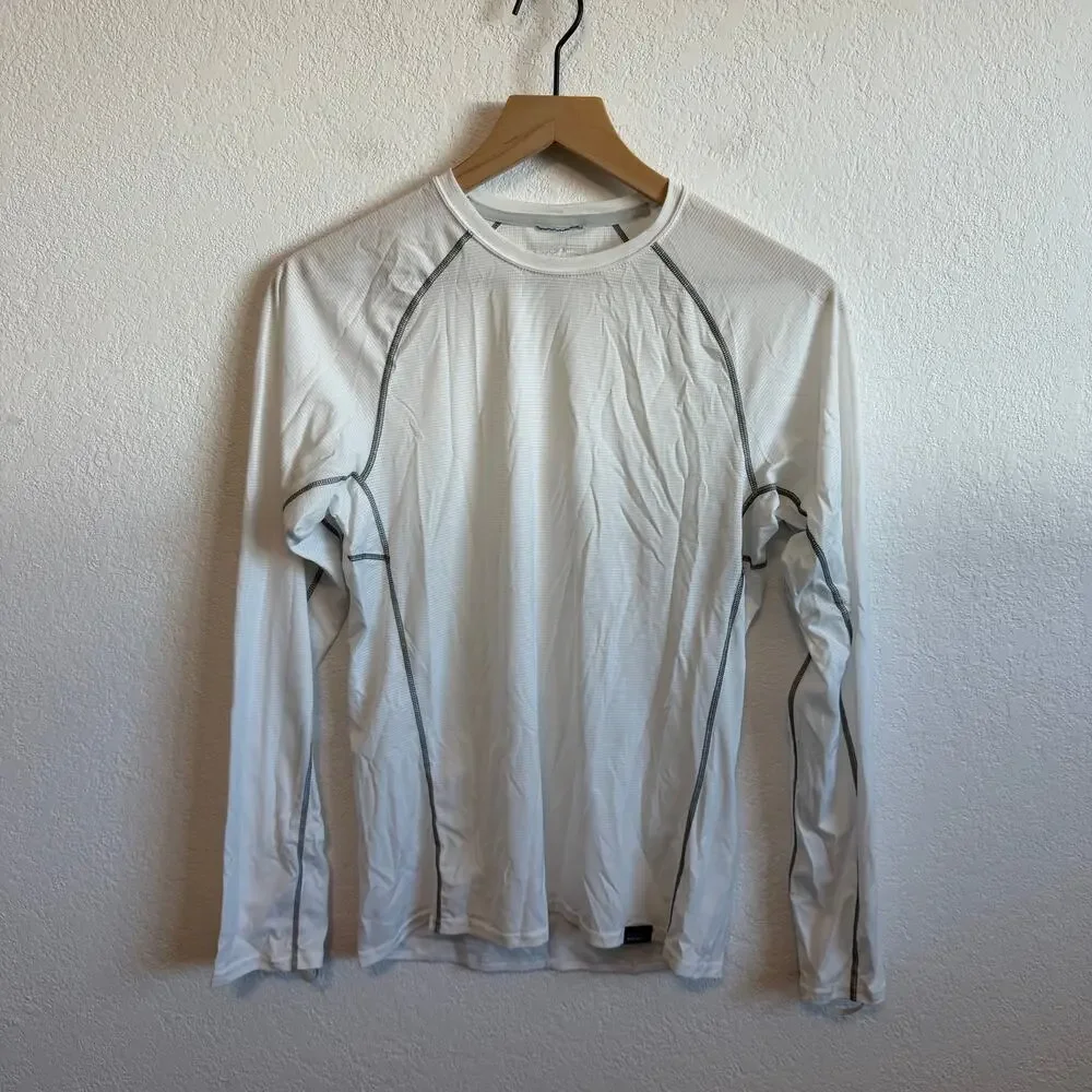Patagonia Men's Capilene Lightweight Crewneck Long Sleeve Baselayer Top White XS